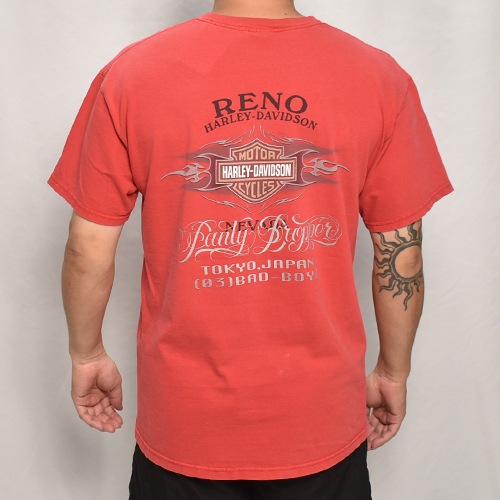 Panty DropperUS/Custom Printed Biker S/S T-Shirt/Script Logo Reflector(ѥƥɥåѡߥ T)å/L [y-0425]