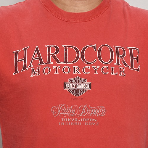 Panty DropperUS/Custom Printed Biker S/S T-Shirt/Script Logo Reflector(ѥƥɥåѡߥ T)å/L [y-0425]