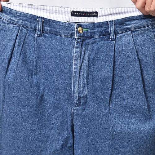 ��Tommy Hilfiger/Denim Shorts�ʥȥߡ��ե���ե����� �ǥ˥ॷ�硼�ġ˥���ǥ���/������W34 [y-1471]