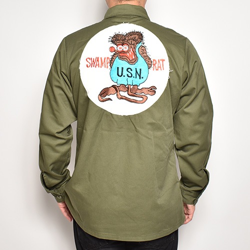 Us Customized US Military Swamp Rat L/S Utility Shirt��US�ߥ꥿�꡼ �桼�ƥ���ƥ�����ġ˥��꡼�� [a-5289]