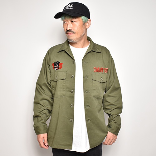 Us Customized US Military Swamp Rat L/S Utility Shirt��US�ߥ꥿�꡼ �桼�ƥ���ƥ�����ġ˥��꡼�� [a-5289]