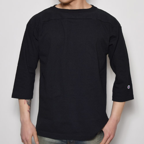 Champion/3/4Sleeve Football T-Shirt/T1011ʥԥ եåȥܡTġ˥֥å [n-9005]