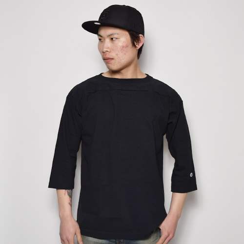 Champion/3/4Sleeve Football T-Shirt/T1011ʥԥ եåȥܡTġ˥֥å [n-9005]