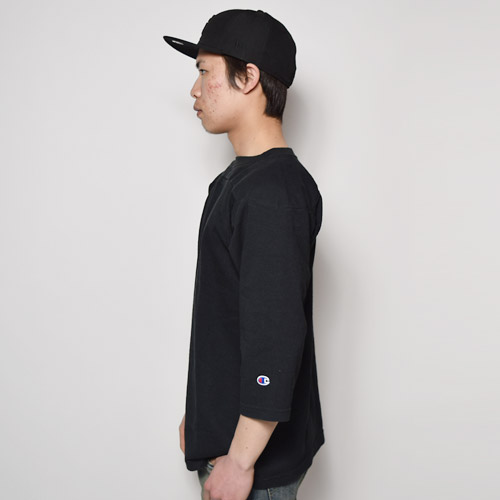 Champion/3/4Sleeve Football T-Shirt/T1011ʥԥ եåȥܡTġ˥֥å [n-9005]
