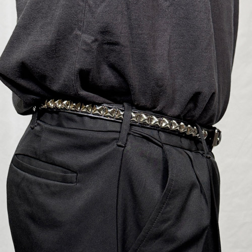 Brackney Leather Works/1-Row Sttuded 3/4 inch Leather Belt