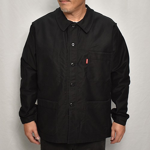 Old French Black Moleskin Work Jacket(フレンチモールスキン ワーク