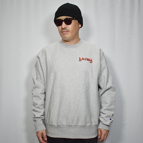 LACMA/Hand-Painted Sign Reverse Weave Sweatshirt��LACMA �������åȥ���ġ˥إ������졼 [a-8379]