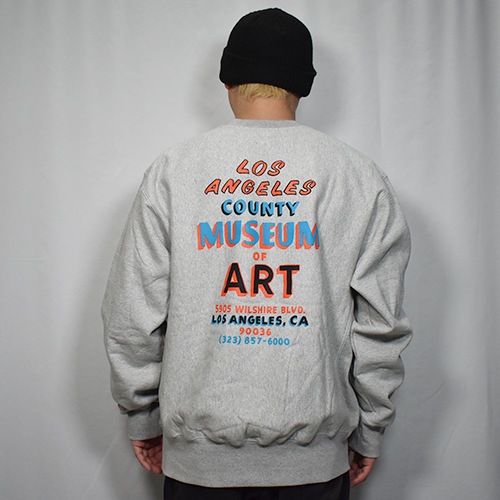 LACMA/Hand-Painted Sign Reverse Weave Sweatshirt��LACMA �������åȥ���ġ˥إ������졼 [a-8379]