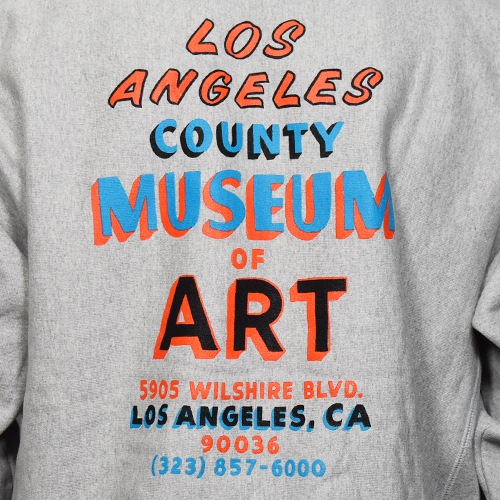 LACMA/Hand-Painted Sign Reverse Weave Sweatshirt��LACMA �������åȥ���ġ˥إ������졼 [a-8379]