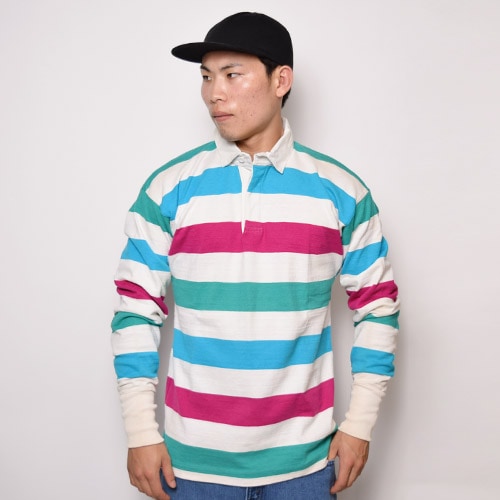 Land's End/Rugger Shirt（ランズエンド ラガーシャツ）マルチカラー