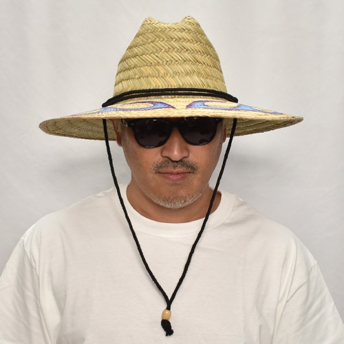 GRIMB Krazy Paint��Us/Flames Straw Hat(�����ߥ��� ���ȥ����ϥå�)�ʥ�����ߥѡ��ץ�ߥ饤�ȥ֥롼 [a-6999]