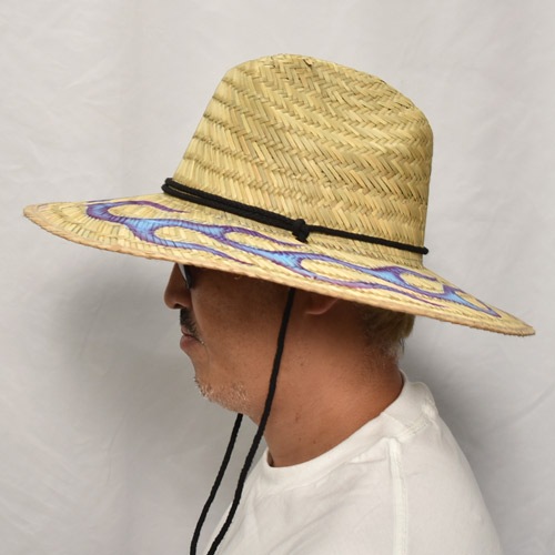 GRIMB Krazy Paint��Us/Flames Straw Hat(�����ߥ��� ���ȥ����ϥå�)�ʥ�����ߥѡ��ץ�ߥ饤�ȥ֥롼 [a-6999]