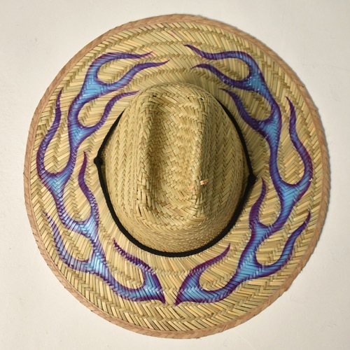 GRIMB Krazy Paint��Us/Flames Straw Hat(�����ߥ��� ���ȥ����ϥå�)�ʥ�����ߥѡ��ץ�ߥ饤�ȥ֥롼 [a-6999]