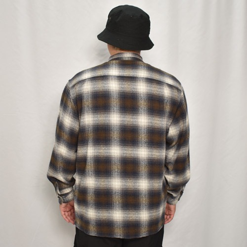 TOWN CRAFT◆タウンクラフト/ネルシャツ/-/ウール/ブラウン/チェック 全2色 タウンクラフト TOWNCRAFT オンブレチェックシャツ