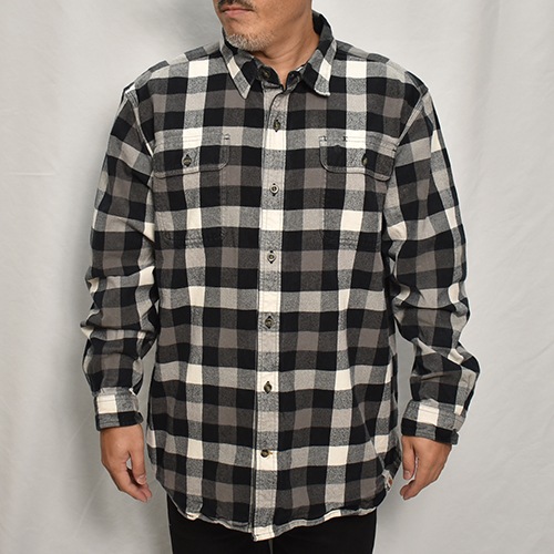 Carhartt/Cotton Flannel L/S Shirtʥϡ ͥ륷ġ˥֥åߥۥ磻ȡߥ졼/XL [y-0540]