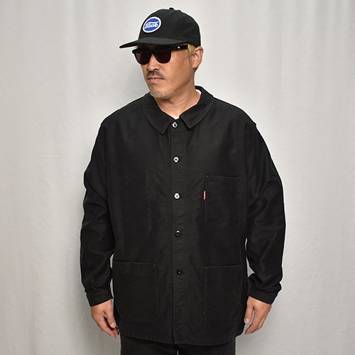 Old French Black Moleskin Work Jacket(フレンチモールスキン ワーク