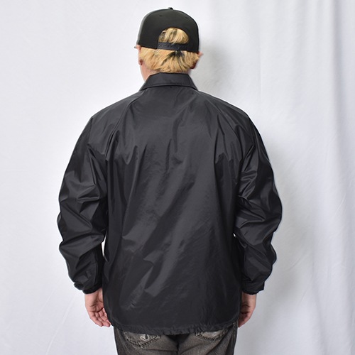 Champion ブラック ジャケット　コーチジャケット Champion（チャンピオン） コート ジャケット 「Champion」コーチ