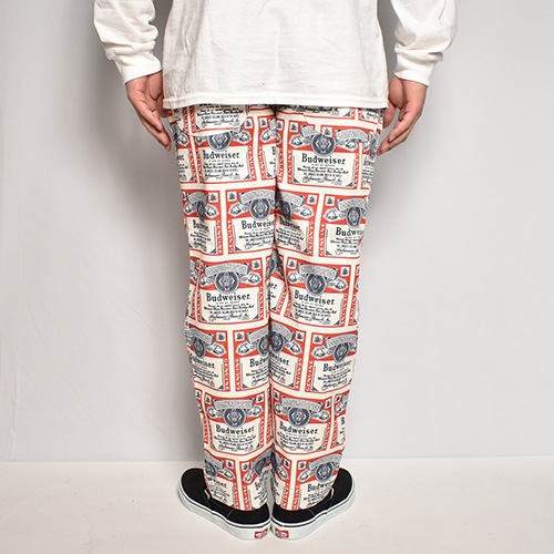 Budweiser/Allover Printed Easy Pants�ʥХɥ磻���� ���������ѥ�ġ˥ۥ磻�ȡߥͥ��ӡ��ߥ�å� [a-6959]