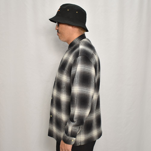 Towncraft 長袖シャツ ブラック・ホワイトチェック Towncraft/Ombre Checked Cotton Light Flannel L/S Shirt