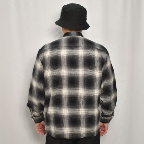 Towncraft 長袖シャツ ブラック・ホワイトチェック Towncraft/Ombre Checked Cotton Light Flannel L/S Shirt