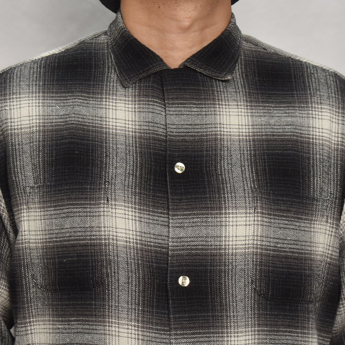 Towncraft/Ombre Checked Cotton Light Flannel L/S Shirt