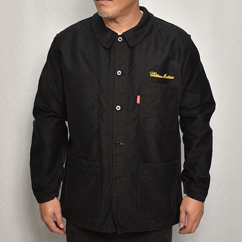 Old French Black Moleskin Work Jacket(フレンチモールスキン ワーク