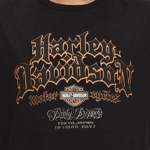 Panty DropperUS/Custom Printed Biker S/S T-Shirt/Script Logo Reflector(ѥƥɥåѡߥ T)֥å/XL [y-0429]