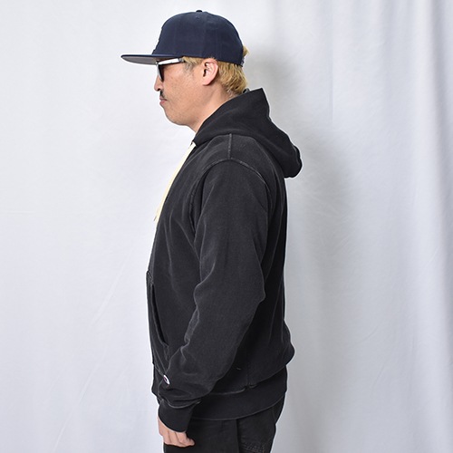 Champion/Reverse Weave Black Faded Zip Hoodie�ʥ����ԥ��� ��С����������֥������åȡ˥֥�å� [a-8410]