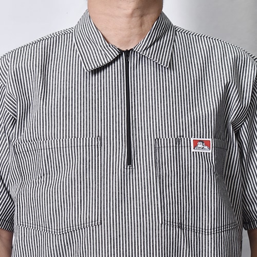 Ben Davis/1/2 Zip S/S Work Shirt（ベンデイビス ハーフジップシャツ