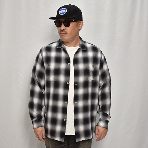 Towncraft 長袖シャツ ブラック・ホワイトチェック Towncraft 長袖シャツ ブラック・ホワイトチェック Towncraft