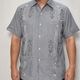 ��US Customized Over Dyed S/S Guayabera Shirt(�����С��������塼�Х����)�֥�å�/������40 [y-0318]