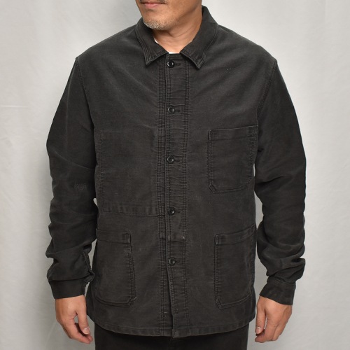 Old French Black Moleskin Work Jacket(フレンチモールスキン