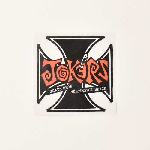 Joker's Skate Shop/Iron Cross Logo Sticker（ジョーカーズスケート
