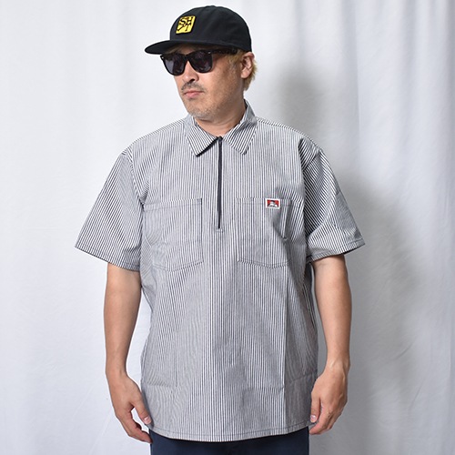 Ben Davis/1/2 Zip S/S Work Shirt（ベンデイビス ハーフジップシャツ