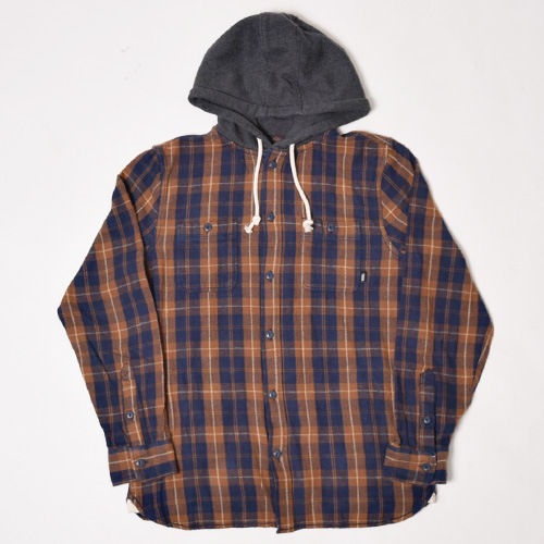 Vans/Lopes Hooded Flannel ShirtʥХ աɥåͥ륷ġ˥ͥӡߥ֥饦 [a-2082]