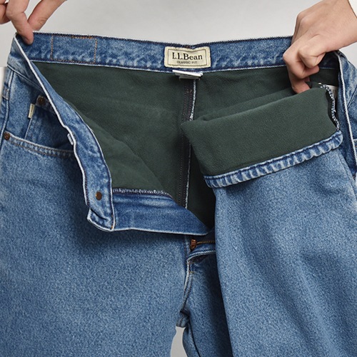 L.L.Bean/Flannel-Lined Double L JeansL/L.ӡ 饤ɥѥġ˥ǥ/W33 [z-9674]