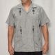 ��US Customized Over Dyed S/S Guayabera Shirt(�����С��������塼�Х����)�֥�å�/������42 [y-0319]