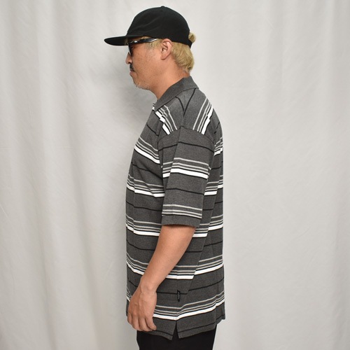 Cal Top/Striped S/S Polo Shirt�ʥ����ȥå� �ݥ�����ġ˥��㥳����ܡ����� [a-8063]
