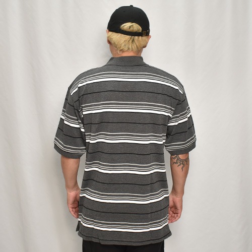 Cal Top/Striped S/S Polo Shirt（キャルトップ ポロシャツ