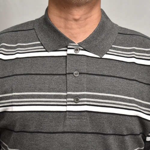 Cal Top/Striped S/S Polo Shirt�ʥ����ȥå� �ݥ�����ġ˥��㥳����ܡ����� [a-8063]
