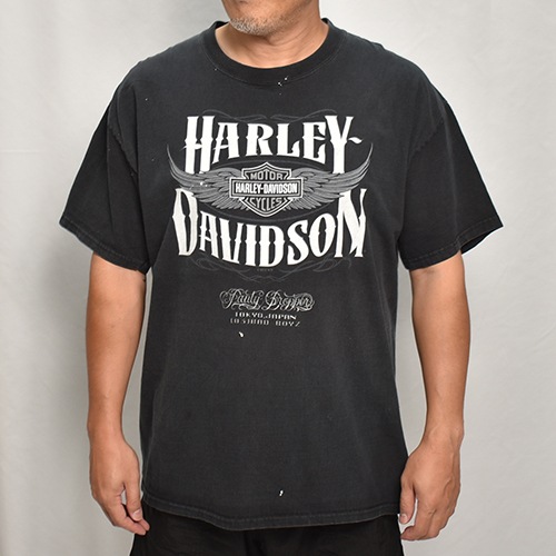 Panty Dropper��US/Custom Printed Biker S/S T-Shirt/Script Logo Reflector(�ѥ�ƥ��ɥ��åѡ��ߥ��� T�����)�֥�å�/������XL [y-0431]