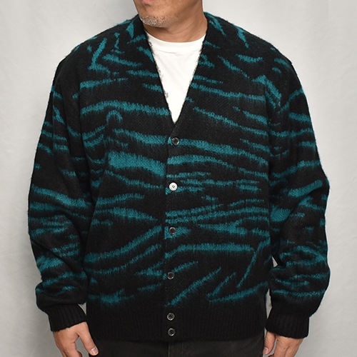 Penny's/Tiger Patterned Shaggy Knit Cardiganʥڥˡ ˥åȥǥ˥ɥ꡼ߥ֥å [a-8220]