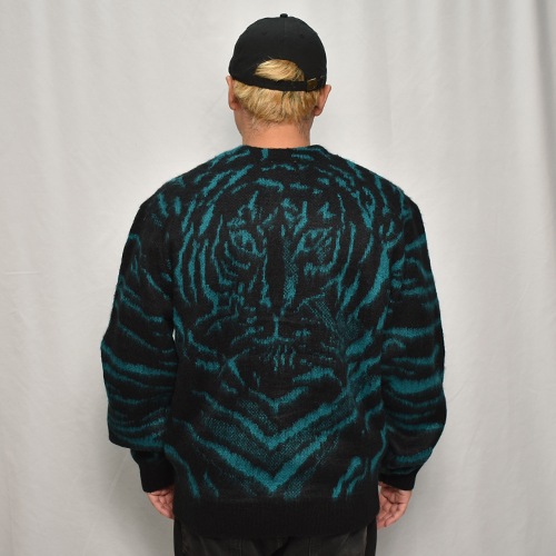 Penny's/Tiger Patterned Shaggy Knit Cardiganʥڥˡ ˥åȥǥ˥ɥ꡼ߥ֥å [a-8220]