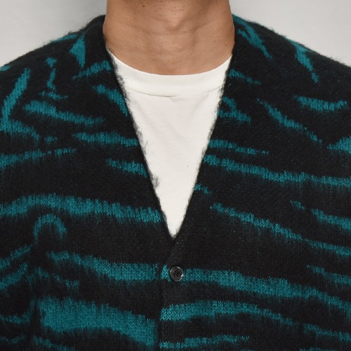 Penny's/Tiger Patterned Shaggy Knit Cardiganʥڥˡ ˥åȥǥ˥ɥ꡼ߥ֥å [a-8220]