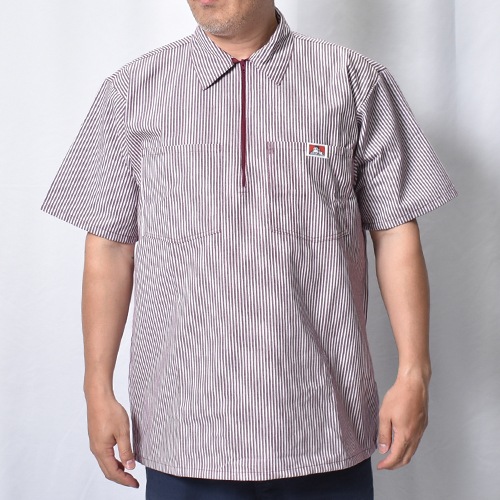 Ben Davis/1/2 Zip S/S Work Shirt（ベンデイビス ハーフジップシャツ