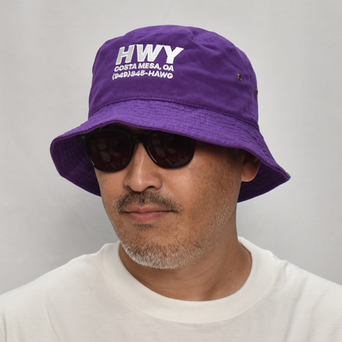 HWY US アス バケットハット HWY×US/Hawg Cotton Bucket Hat（エイチダブリューワイ×アス