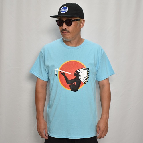 Natural American Spirit/Logo S/S T-Shirt�ʥ���ꥫ�󥹥ԥ�å� T����ġ˥������֥롼 [a-8113]