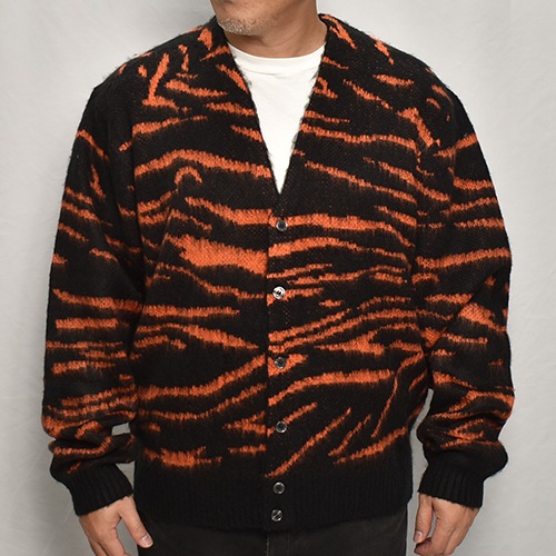 Penny's/Tiger Patterned Shaggy Knit Cardiganʥڥˡ ˥åȥǥ˥󥸡ߥ֥å [a-8221]