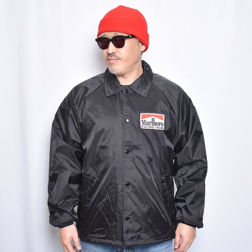 Marlboro Racing/Nylon Coach Jacket�ʥޥ�ܥ� �ʥ����󥳡������㥱�åȡ˥֥�å� [a-8385]