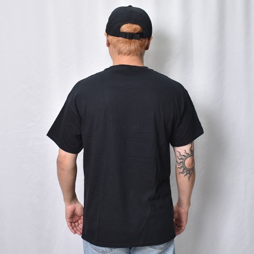 Hells Angels New Roc City/Flaming Skull S/S T-Shirt�ʥإ륺���󥸥��륹 T����ġ˥֥�å� [a-8578]